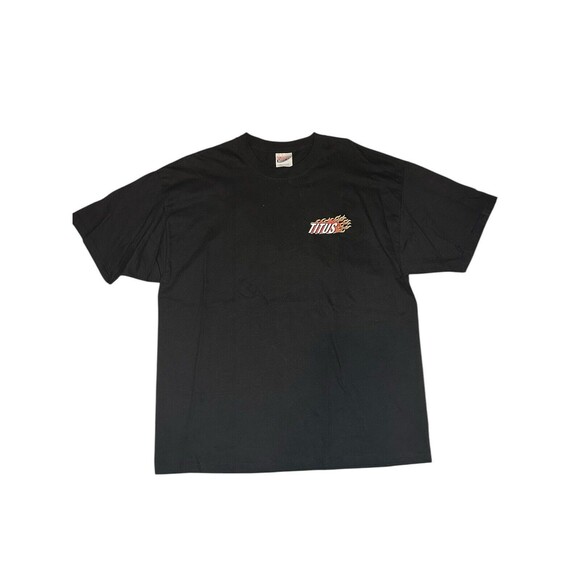 VTG Christopher Titus End Of‎ The World Tour Signed T Shirt Flames XL - Picture 1 of 6